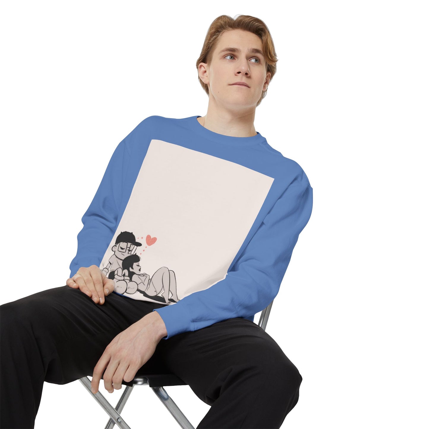 "Can We Talk For A Minute?.." ~ Unisex Garment-Dyed Sweatshirt