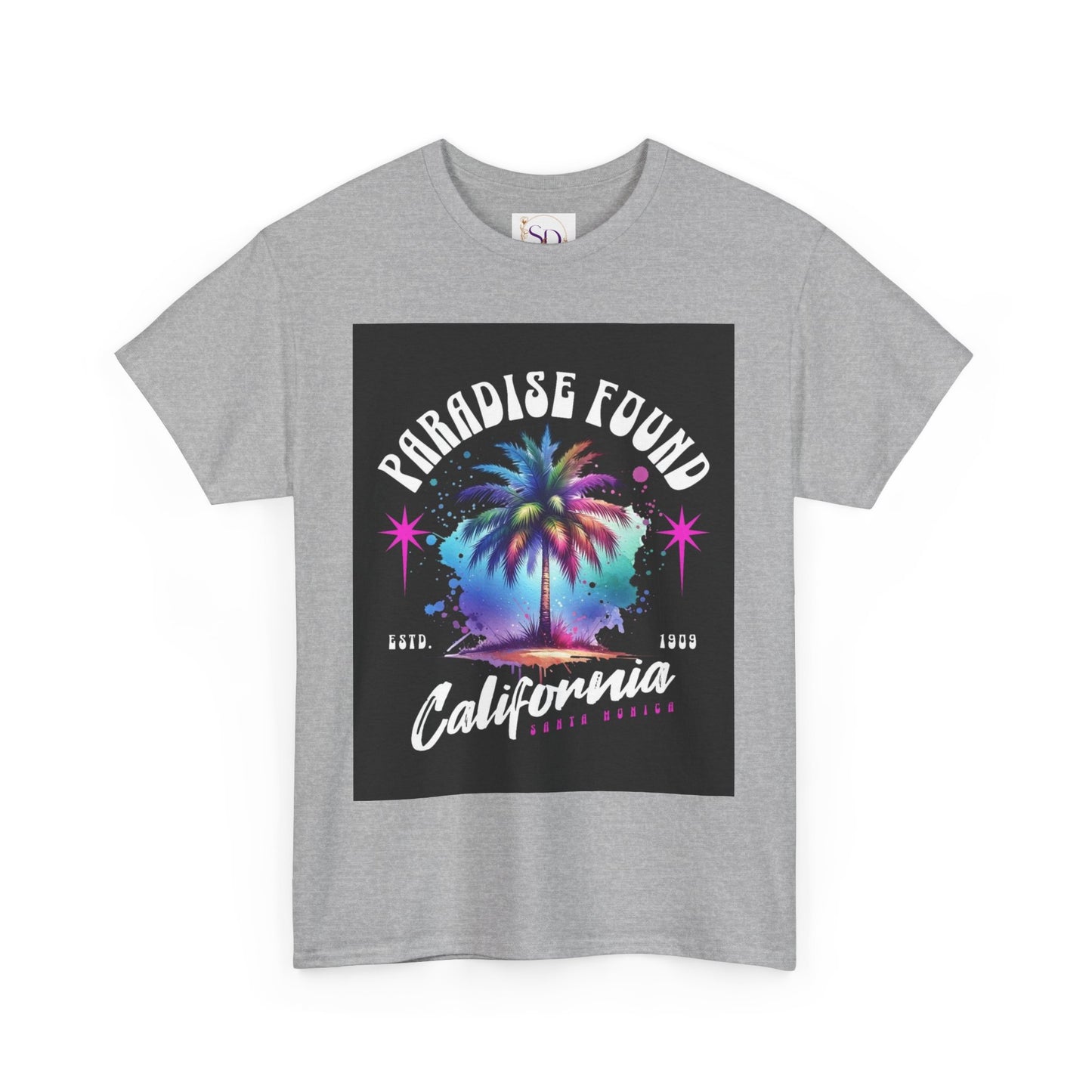 Paradise Found California Tee, Retro Summer Vibe Shirt, Beach Lover Gift, Unisex Graphic Tee, Casual Everyday Wear, Travel Souvenir