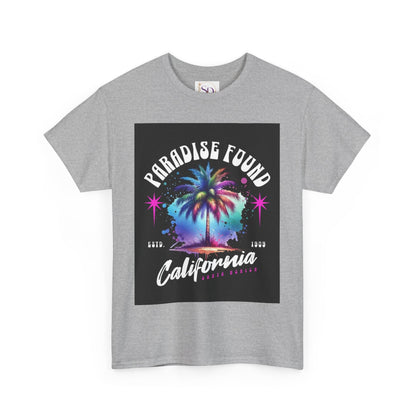 Paradise Found California Tee, Retro Summer Vibe Shirt, Beach Lover Gift, Unisex Graphic Tee, Casual Everyday Wear, Travel Souvenir