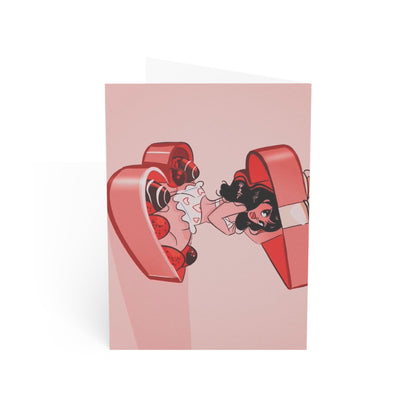 Valentine's Day Greeting Cards (1, 10, 30, 50pcs) Naughty Girl Design