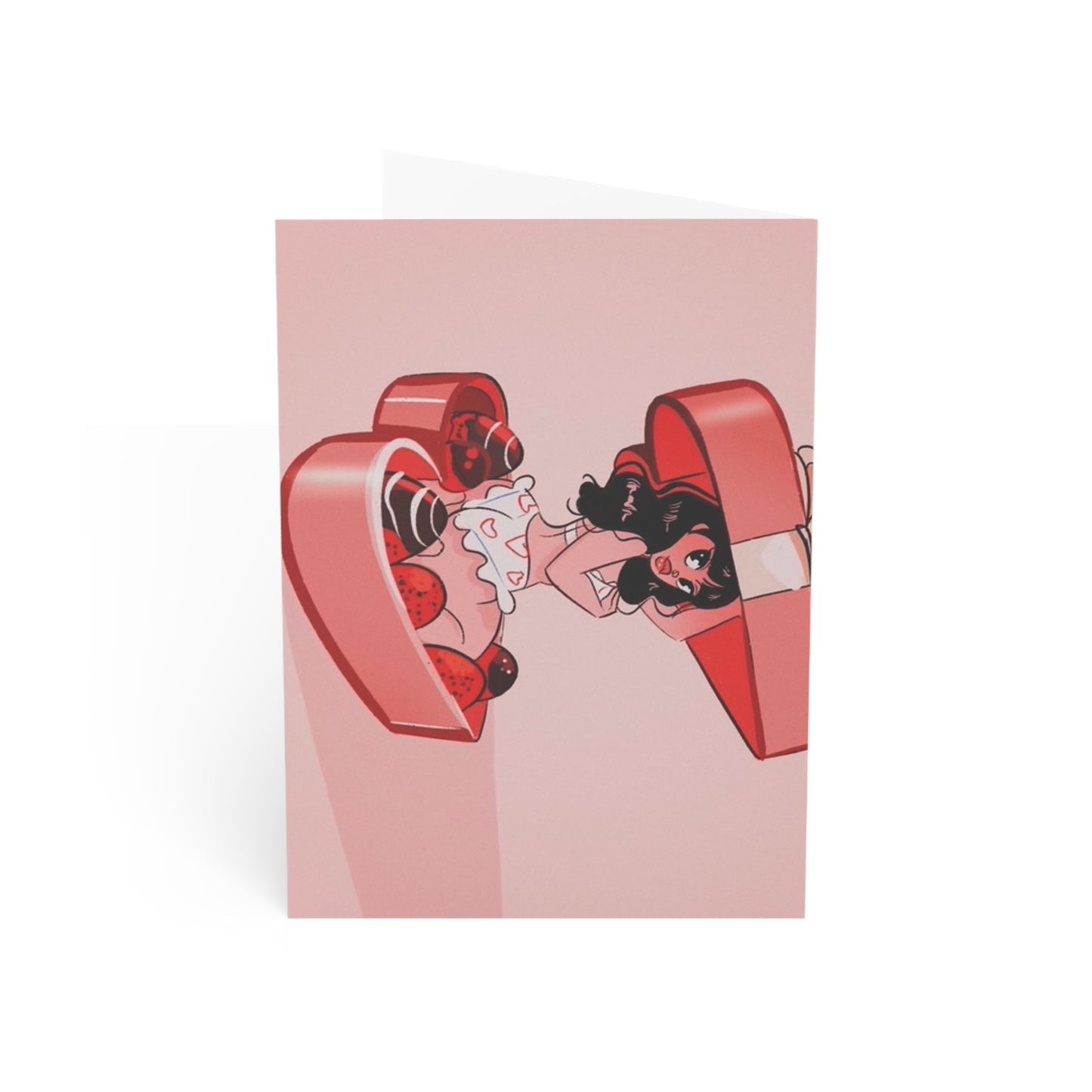 Valentine's Day Greeting Cards (1, 10, 30, 50pcs) Naughty Girl Design