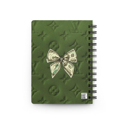 Luxurious Spiral Bound Journal with Money Design - Elegant Notebook for Students, Gift for Writers and Professionals, Diary for Notes, [...]