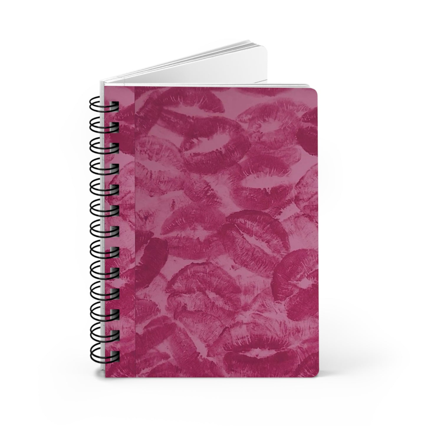 Romantic Kiss Design Spiral Bound Journal - Perfect for Love Notes, Gift for Her, Valentine's Day Diary, Creative Writing, Secret Thoughts