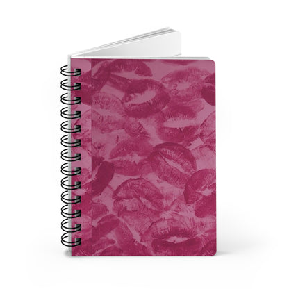 Romantic Kiss Design Spiral Bound Journal - Perfect for Love Notes, Gift for Her, Valentine's Day Diary, Creative Writing, Secret Thoughts
