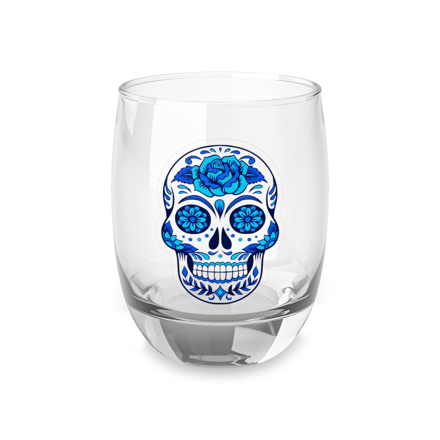 Unique Skull Design Whiskey Glass, Decorative Drinkware, Gift for Him, Barware, Home Decor, Día de los Muertos