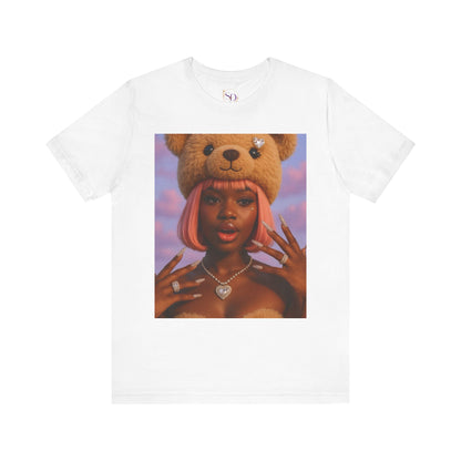 Trendy Graphic Tee, Cute Bear Design Shirt, Casual Fashion Top, Gift for Friends, Streetwear Style, Summer Outfit