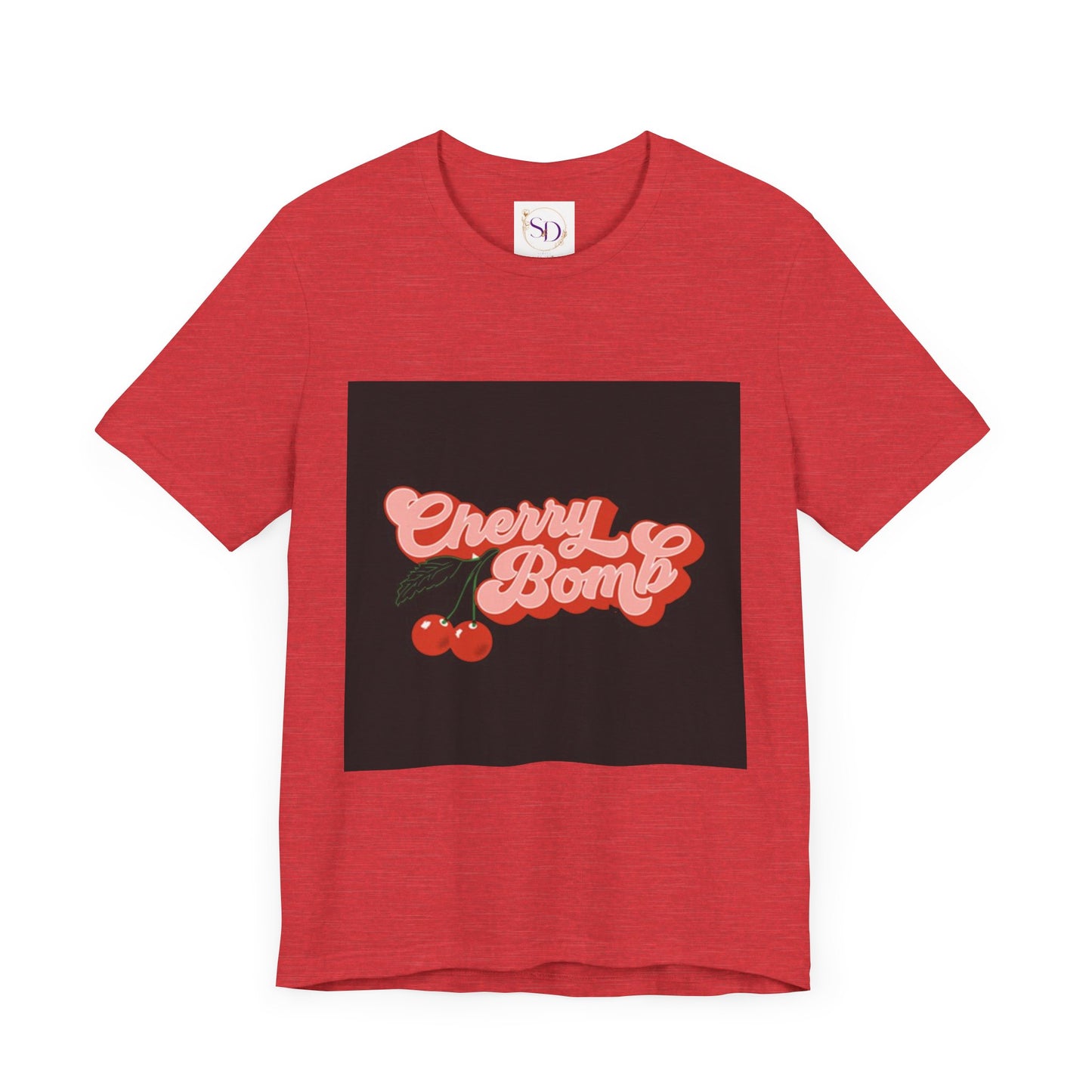 Cherry Bomb Unisex Tee | Playful Graphic T-Shirt for Casual Wear, Gifts for Friends, Summer Style, Music Lovers, Fun Tees