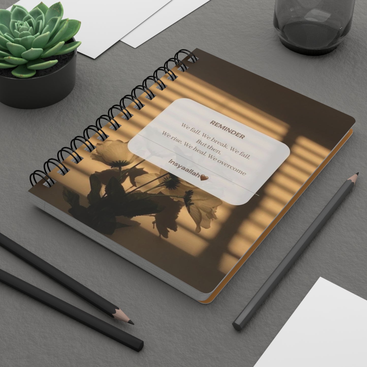 Islamic Muslimah Spiral Bound Journal - Cute Islamic Stationery, Pretty Notebook, Eid Gift Ideas, Ramadan Journal, Islamic Gift For Her