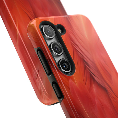 "Rebranding Into A New Badder Bitch!" Orange Feathered Tough Phone Cases