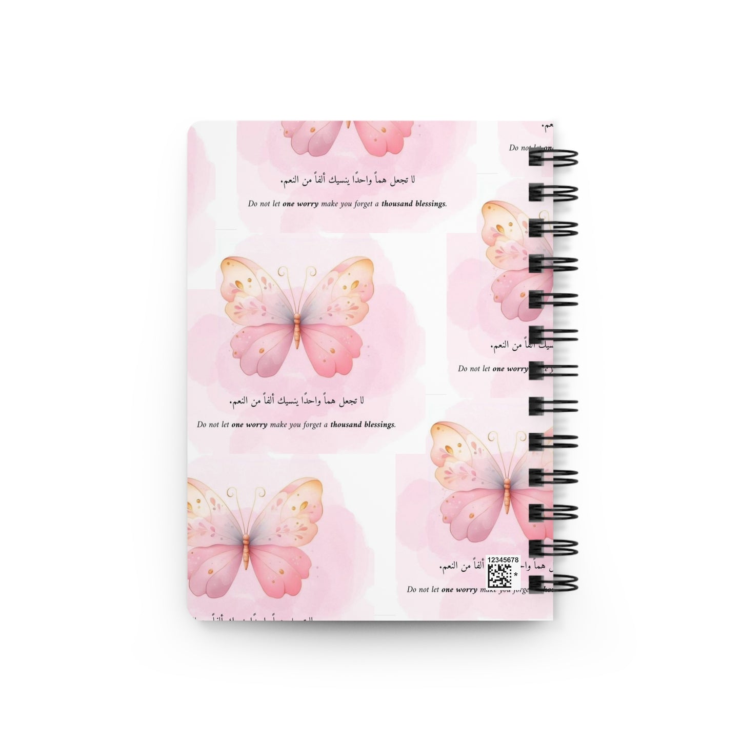 Butterfly Quote Journal | Inspirational Spiral Notebook for Writing, Artistic Notes, Mindfulness, Gifts, Self-Care