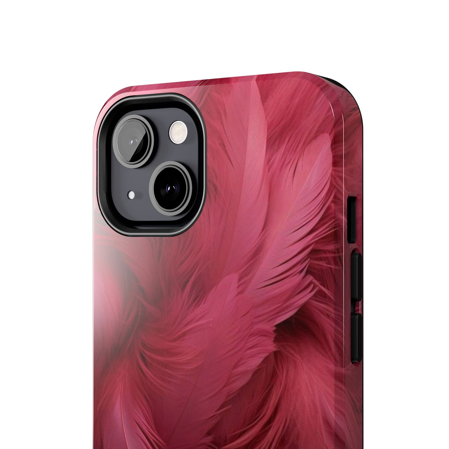 "Rebranding Into A New Badder Bitch!" Pink Feathered Tough Phone Cases