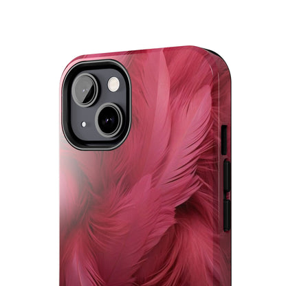 "Rebranding Into A New Badder Bitch!" Pink Feathered Tough Phone Cases