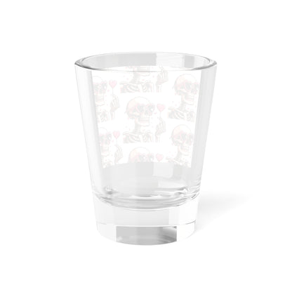 Shot Glass - Skeleton Valentines Day Shot Glass 1.5oz
