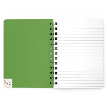 Elegant Spiral Bound Journal | Green Marble Design | Perfect for Journaling, Note-Taking, Gift for Writers, Students, Holidays