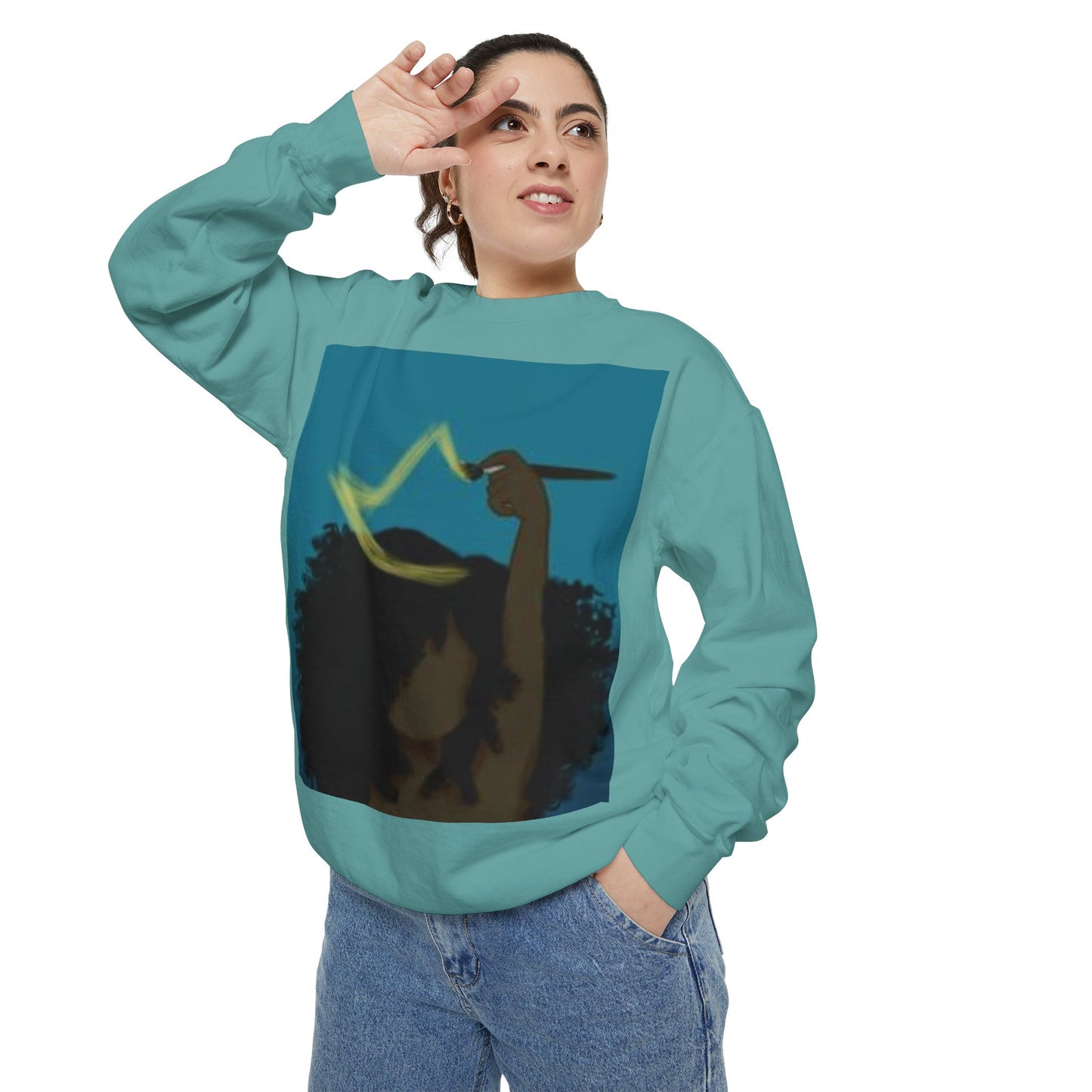 Empowered Goddess Sweatshirt, Cozy Fashion, Gift for Her, Inspirational Apparel, Self-Love, Everyday Wear, Festival Gear