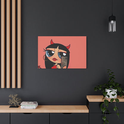 Devilish ImJustAGirl💅🏻🎀🫧~ Matte Canvas, Stretched, 1.25"