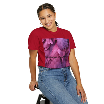 Rebranding Into A New Badder Bitch! ~ Purple/Pink Unisex Garment-Dyed T-shirt