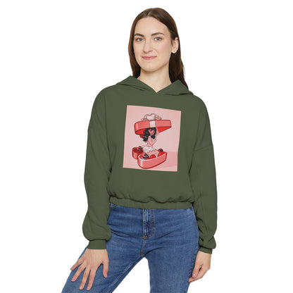 Naughty Girl Valentine's Day Clinched Hoodie