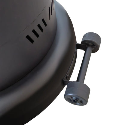 84" High 75,000 BTU Black Steel Wood Pellet Patio Heater