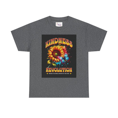 Kindness Revolution Tee: Vibrant Unisex Cotton T-Shirt for Positive Vibes, Gifts, Awareness, Everyday Wear, Casual Style