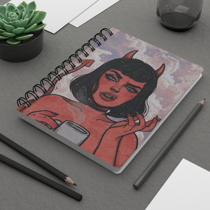 Chic Demon Spiral Bound Journal - Perfect for Writing, Sketching, Bullet Journaling, Gifts for Creatives, Daily Planner