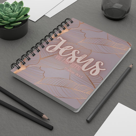 Inspirational Spiral Bound Journal, Jesus Quote Journal for Faith, Prayer, Bible Study, Gift for Christians, Pastors