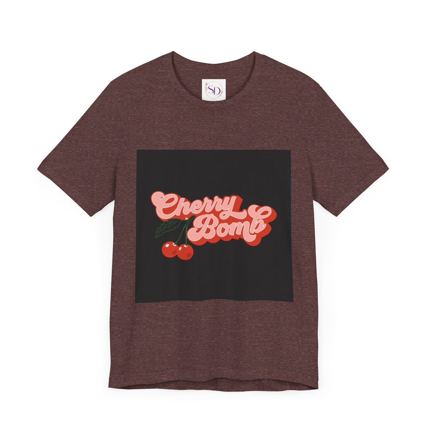 Cherry Bomb Unisex Tee | Playful Graphic T-Shirt for Casual Wear, Gifts for Friends, Summer Style, Music Lovers, Fun Tees