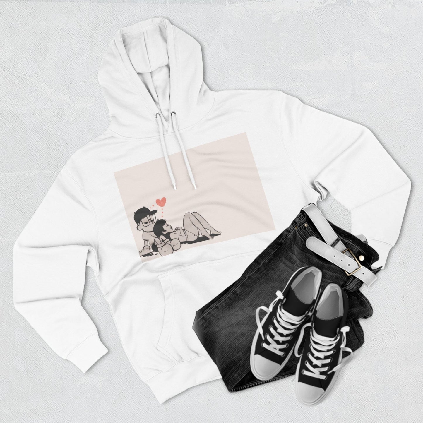"Can We Talk For a Minute?..~ Three-Panel Fleece Hoodie