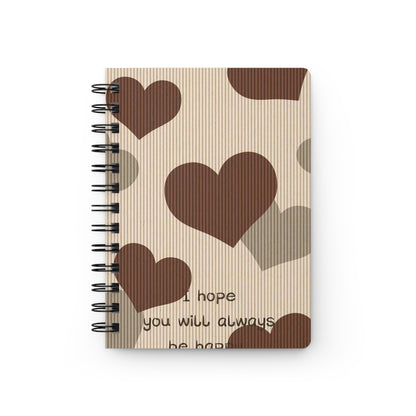 Rustic Heart Spiral Bound Journal - Perfect for Lovers, Note-taking, Gifts, Valentine's Day, Daily Reflections, Scrapbooking