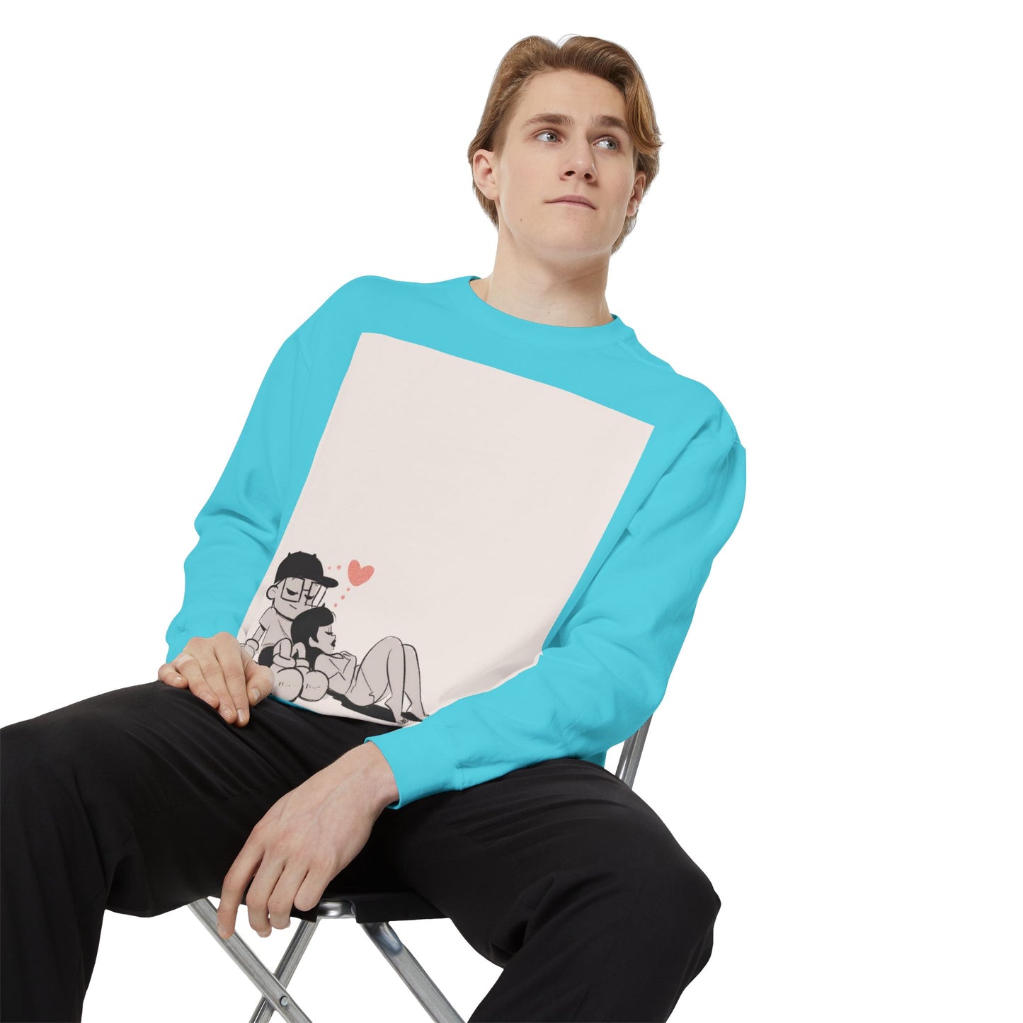 "Can We Talk For A Minute?.." ~ Unisex Garment-Dyed Sweatshirt