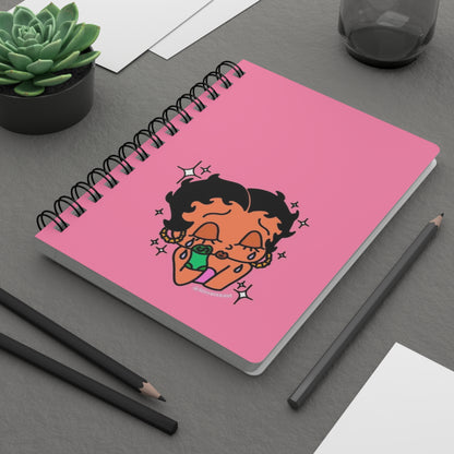 I Needs The Funds Betty Boop Spiral Bound Journal - Cute Character Design, Perfect for Journaling, Gift for Students, Sketchbook, Creative