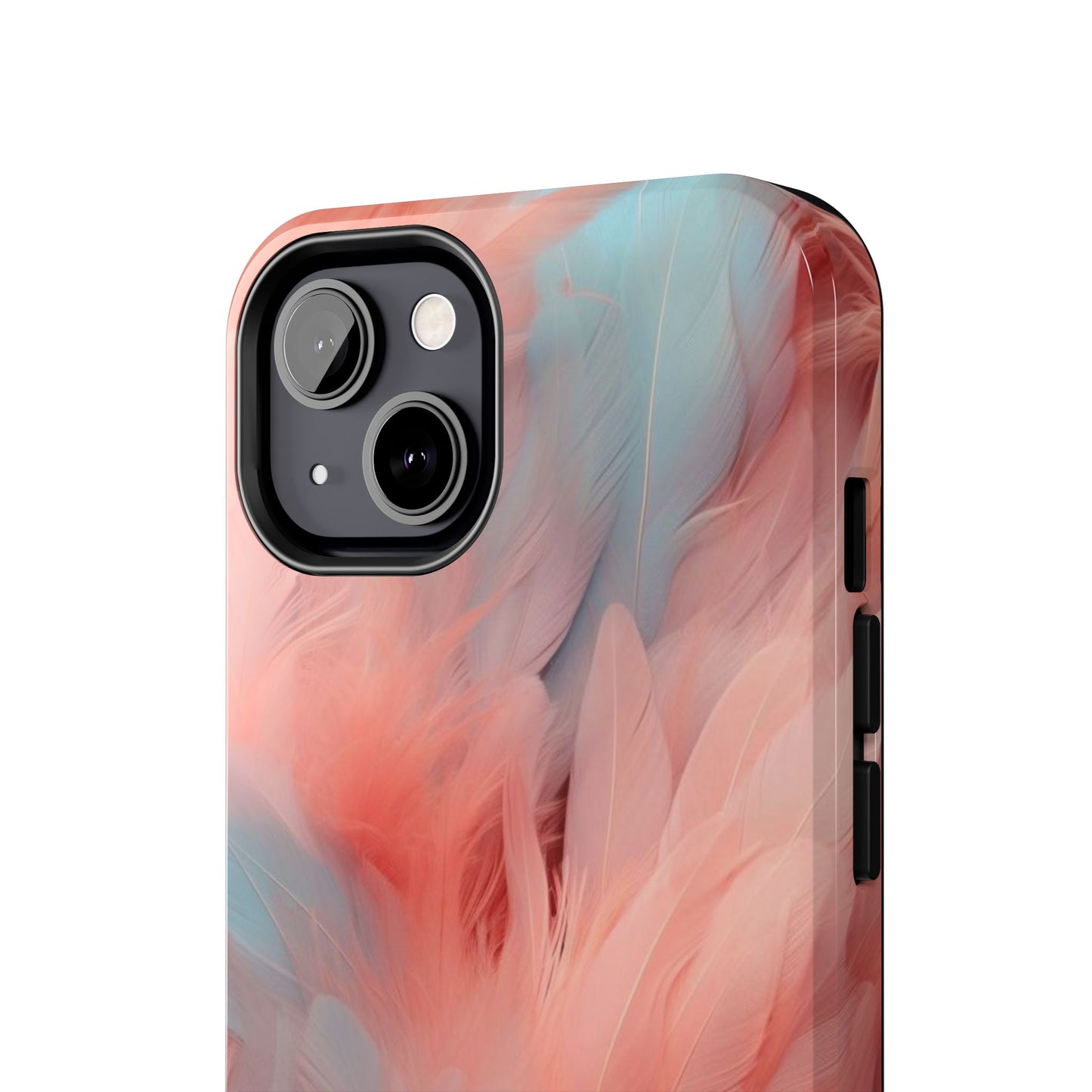 "Rebranding Into A New Badder Bitch!" ~ Pink/Baby Blue Feathered Tough Phone Cases