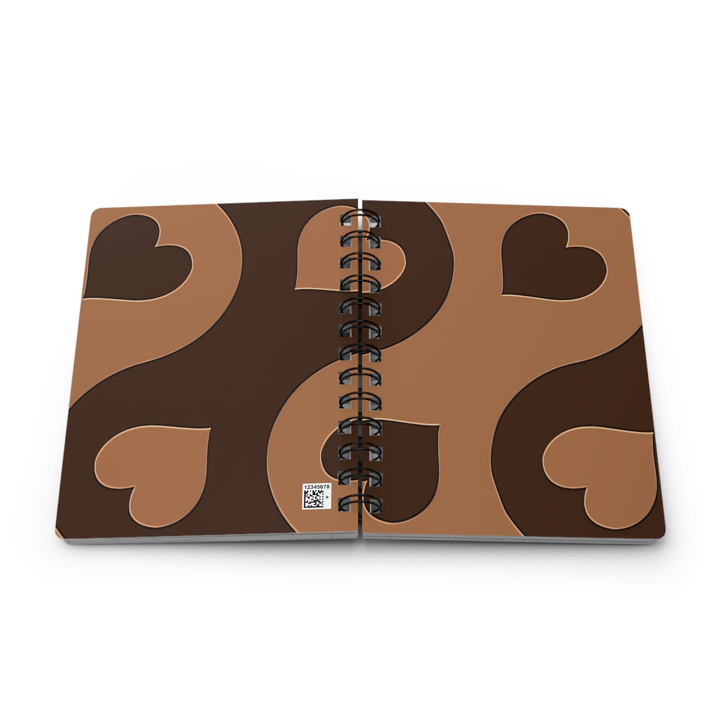 Cozy Love Journal - Heart Design, Spiral Bound Notebook for Note-Taking, Journaling, Gifts for Her, Valentine's Day, Planner