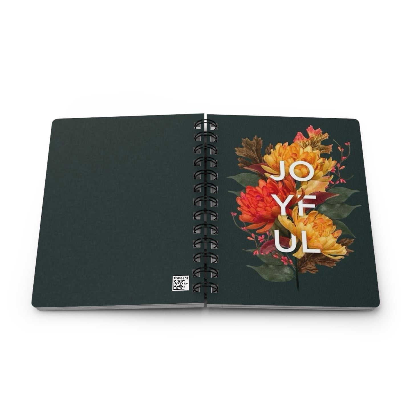 Joyful Floral Spiral Bound Journal | Perfect for Note-Taking, Journaling, Gifts, Daily Planners, Travel Diaries