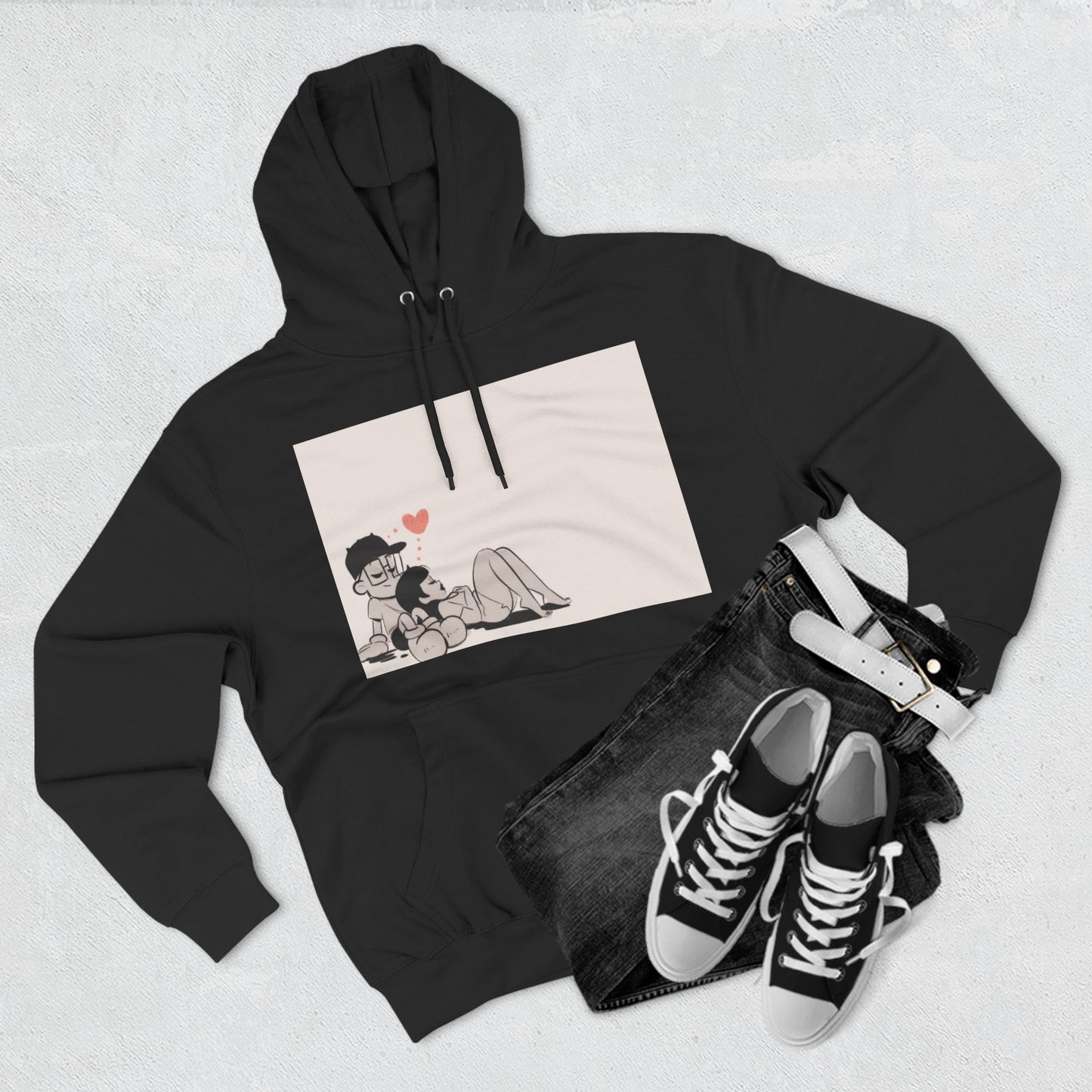 "Can We Talk For a Minute?..~ Three-Panel Fleece Hoodie