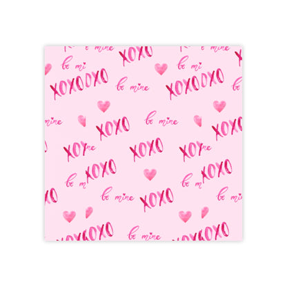 Post-it® Note Pads, xoxo pink design, Sticky Notes, Love Notes, Office Supplies, Stationery, Valentines Day Gift