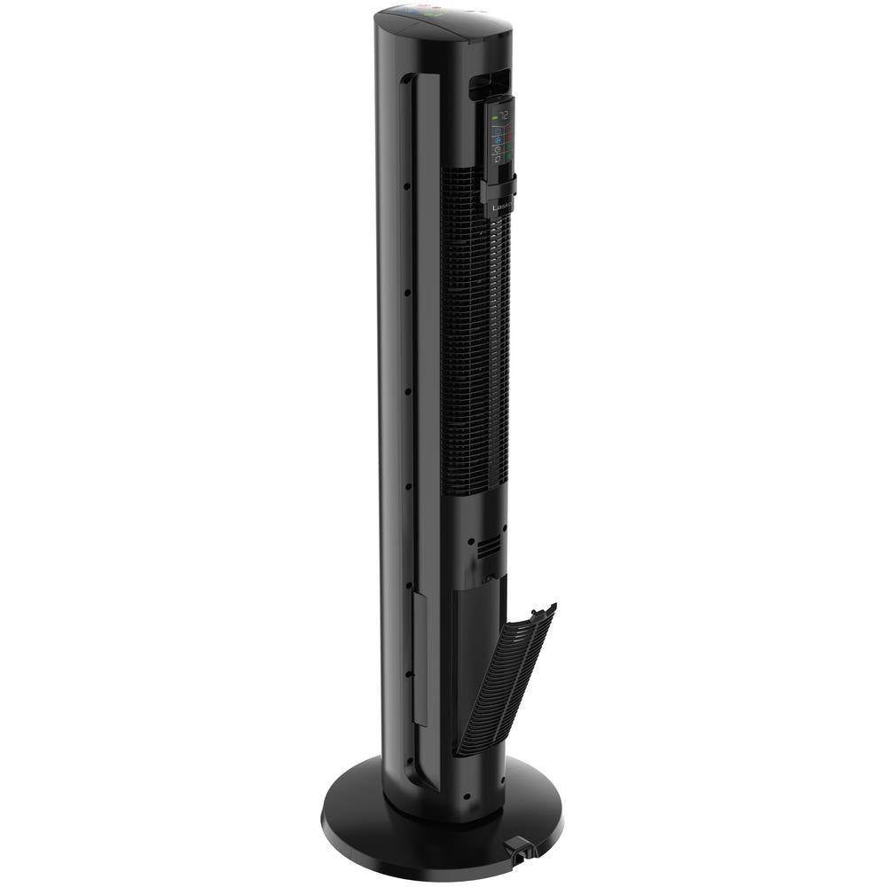 All Season 1500-Watt Electric Oscillating Comfort Control Tower Fan & Space Heater in One with Timer and Remote Control