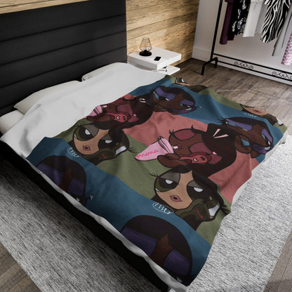 Im Just A Girl🫧🩷~ Velveteen Plush Blanket