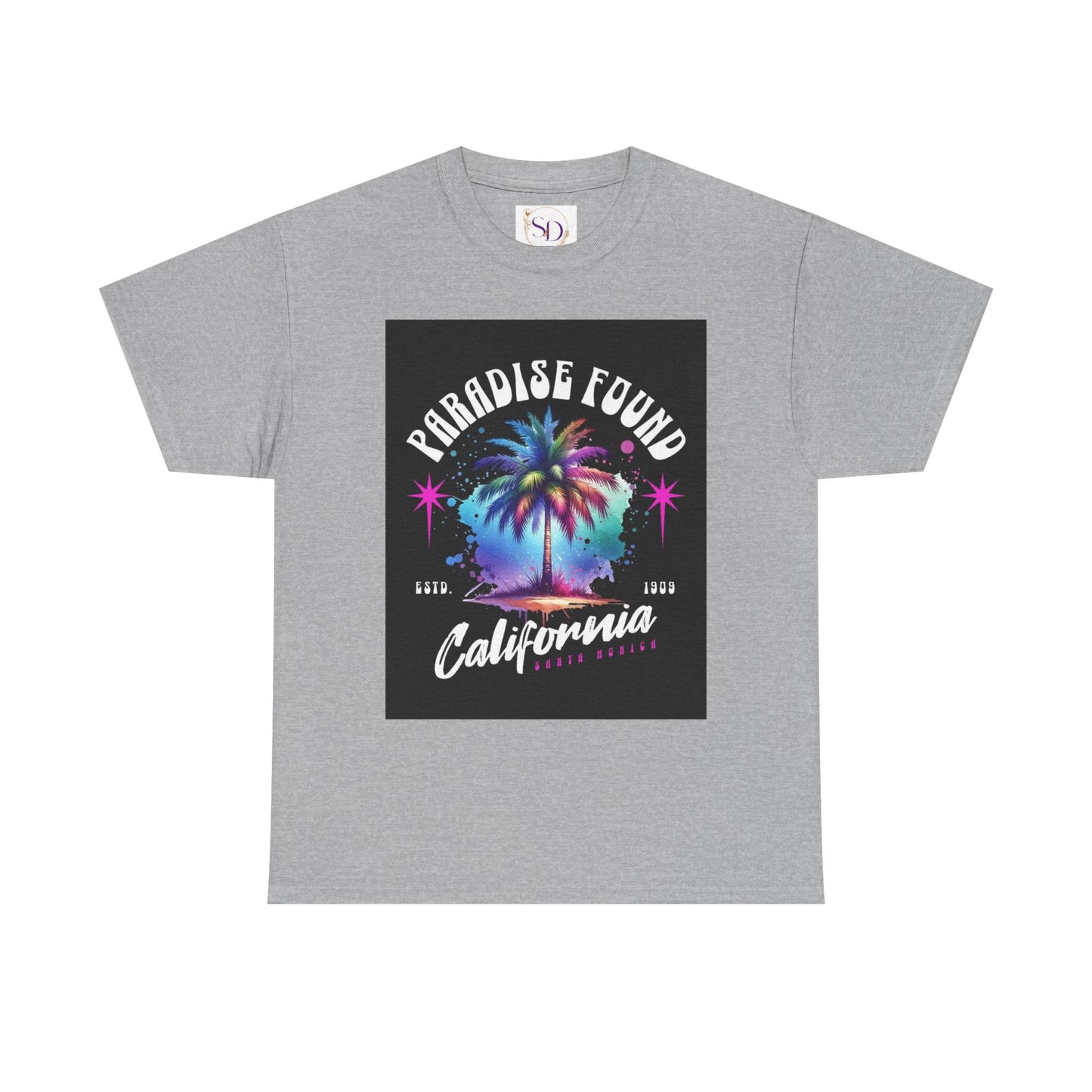 Paradise Found California Tee, Retro Summer Vibe Shirt, Beach Lover Gift, Unisex Graphic Tee, Casual Everyday Wear, Travel Souvenir