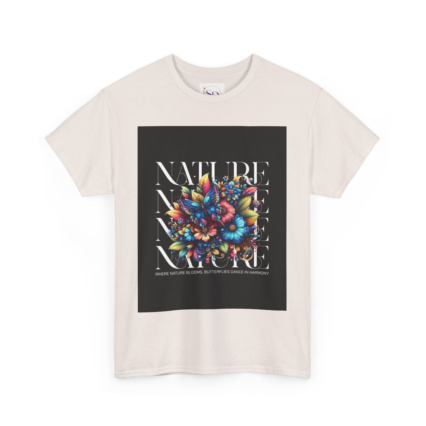 Nature-Inspired Unisex Heavy Cotton Tee - Perfect for Nature Lovers, Eco-Friendly Gift, Casual Wear, Outdoor Adventures, Spring Celebrations