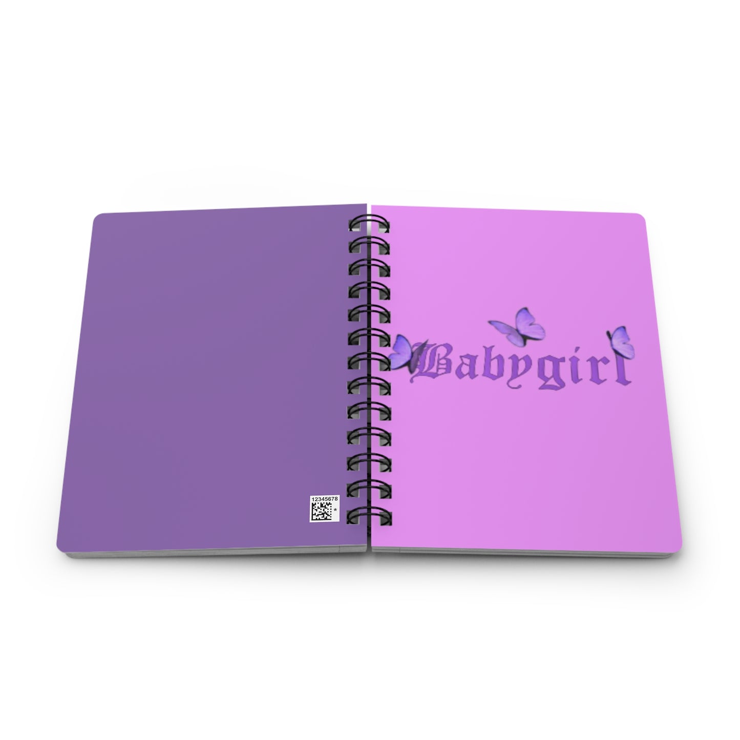 Butterfly Babygirl Journal | Spiral Bound Notebook for Dreamers, Cute Greeting Card, Gift for Her, Journaling, Writing, School Supplies