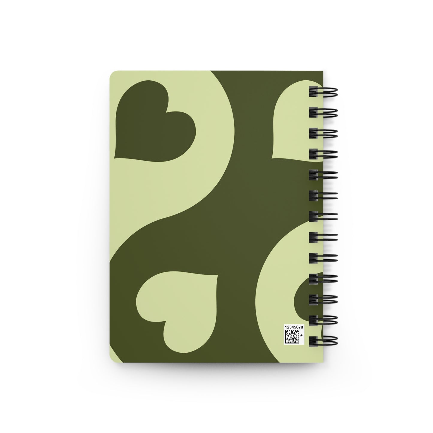 Green Heart Spiral Bound Journal - Cute Writing Notebook, Gift for Students, Daily Planner, Eco-Friendly Notebook, Creative Journal