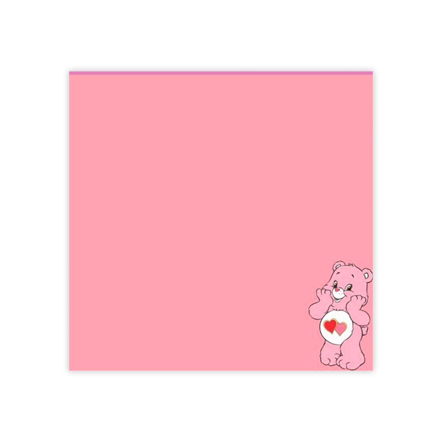 Pink Care bear Post-it® Note Pads