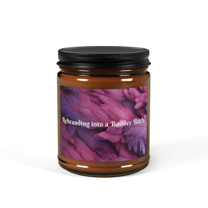 Scented Soy Candle (Multi-Size, Amber Jar)