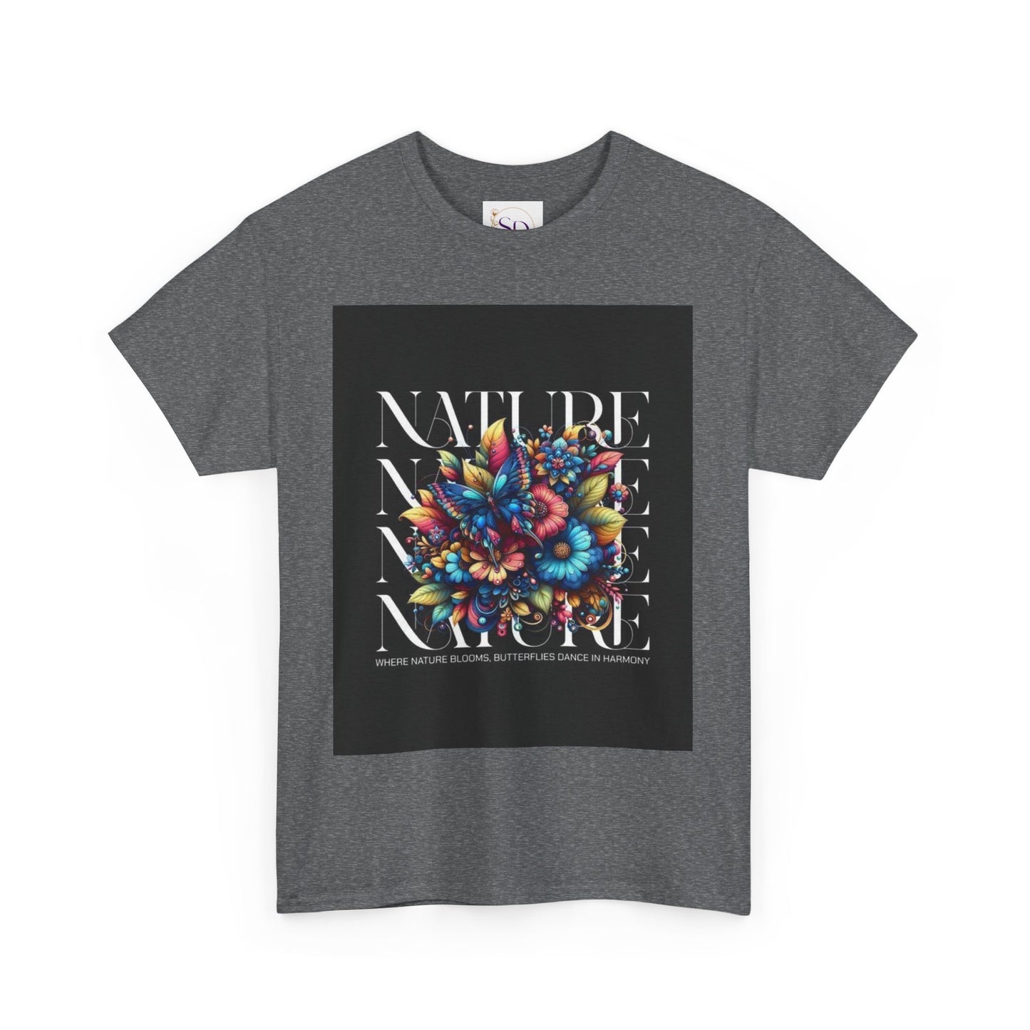 Nature-Inspired Unisex Heavy Cotton Tee - Perfect for Nature Lovers, Eco-Friendly Gift, Casual Wear, Outdoor Adventures, Spring Celebrations