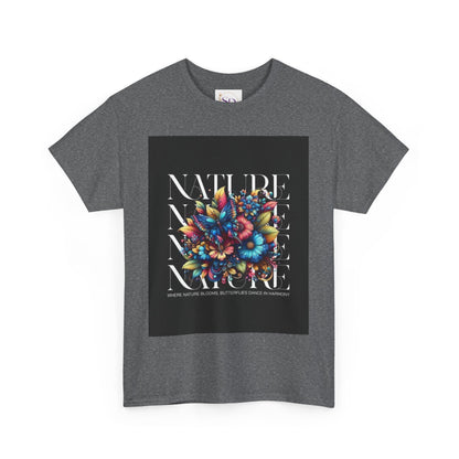 Nature-Inspired Unisex Heavy Cotton Tee - Perfect for Nature Lovers, Eco-Friendly Gift, Casual Wear, Outdoor Adventures, Spring Celebrations