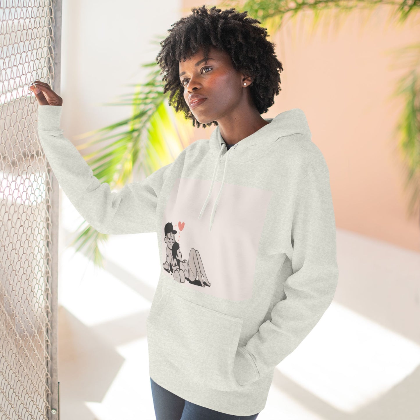 "Can We Talk For a Minute?..~ Three-Panel Fleece Hoodie