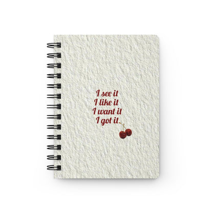 Charming Cherry Spiral Bound Journal - Perfect for Daily Journaling, School Notes, Gifts, Art Sketchbook, Inspirational Quotes
