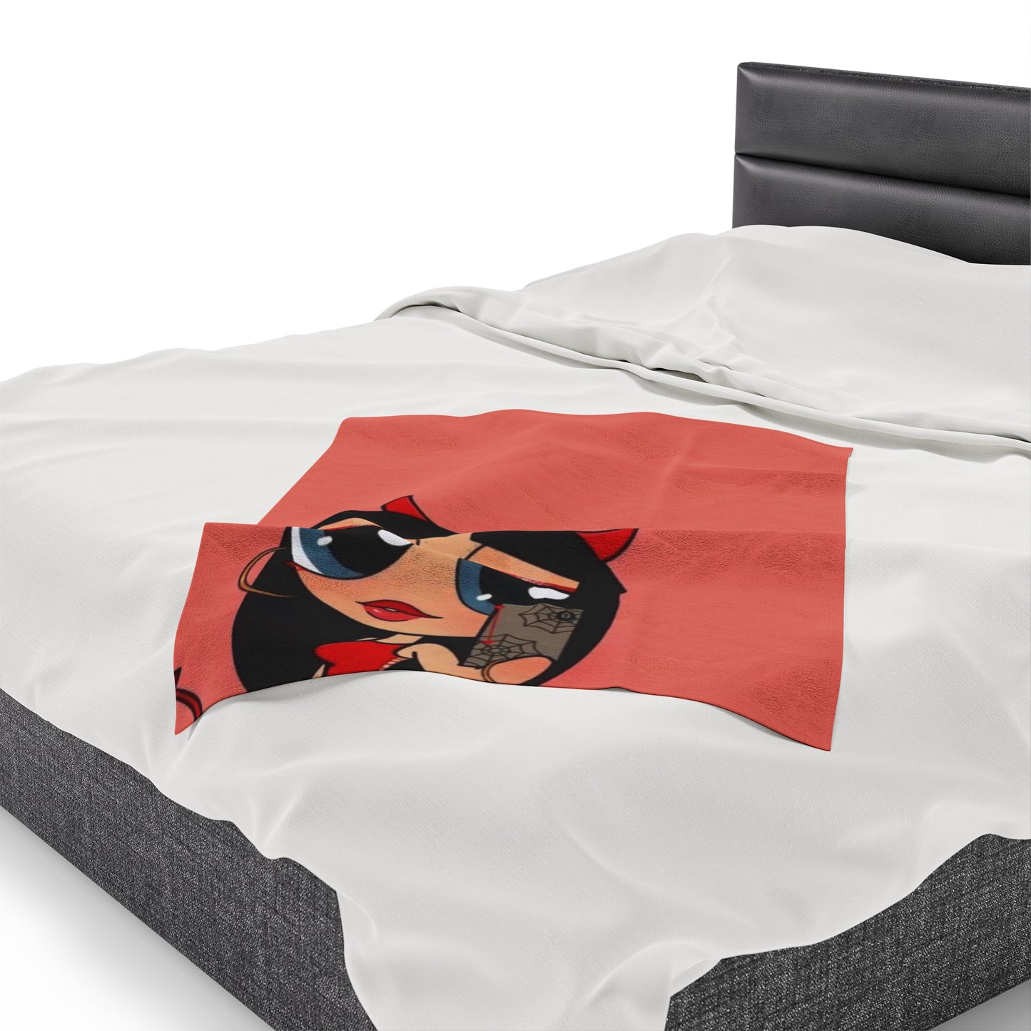 Devilish ImJustAGirl💅🏻🎀🫧~ Velveteen Plush Blanket