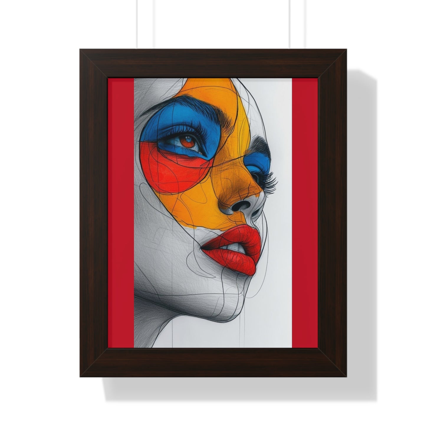 Abstract Chic Framed Vertical Poster